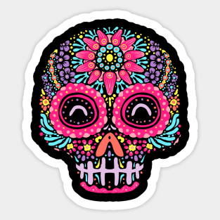 Sugar Skull Kawaii Sticker